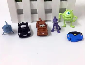 

30pcs/lot cartoon toy car 3-5cm,sea life,pvc car/animal model,hot sale capsule toys,hobby collectibles,birthday gift for kids