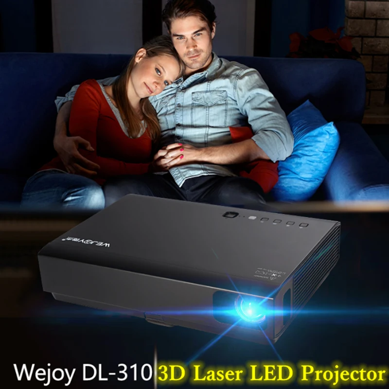 Лазерный домашний кинотеатр Wejoy DL 310 3D проектор Full HD 1080P DLP Android портативный ТВ шоу 4K