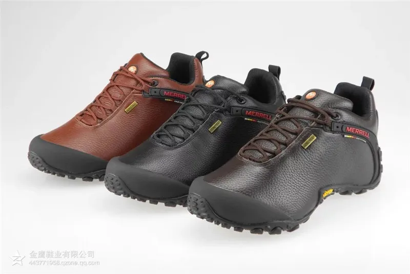 

2018 New Arrival Merrell Men's Outdoor Hiking Shoes, Tan Color Leather Upper Shoes