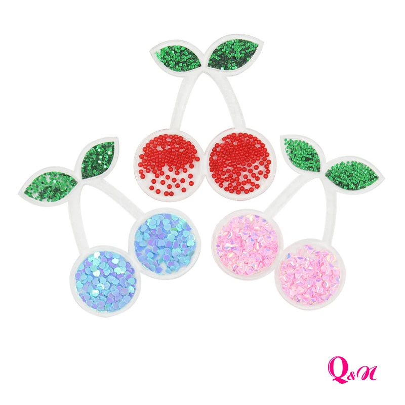 

Q&N 5pcs PoP com Candy Cherry Star Bling Sequins Liquid Quicksand Cover For Phone Case, DIY Handmade Accessories