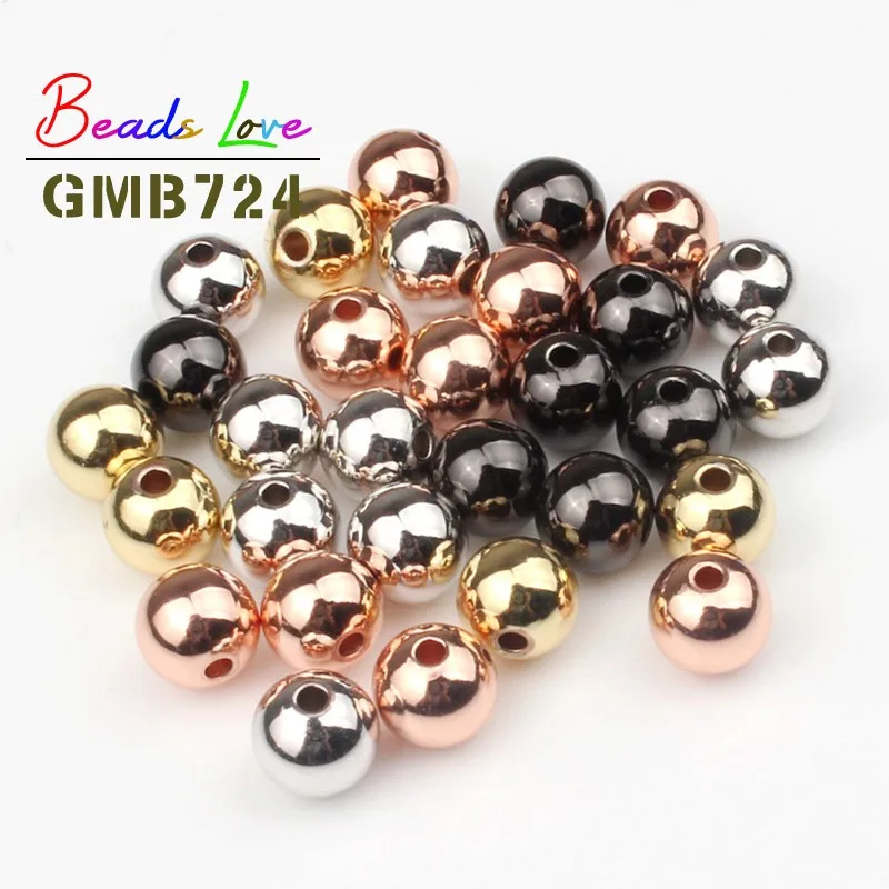 wholesale 1000pcs Antiqued black Hollow Beads charm loose bead 4mm