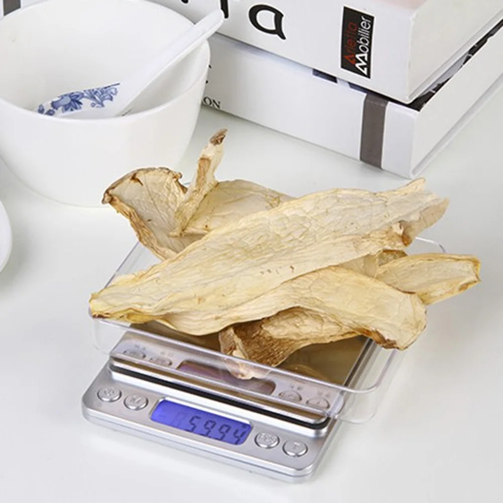 500 г x 0,01 г портативные электронные карманные весы скамья Вес цифровые ювелирные изделия золотые весы с 2 поддоны для кухни Весы