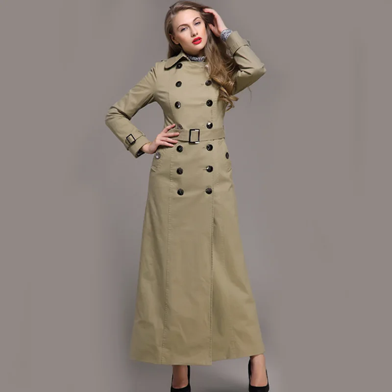 maxi trench coat women's