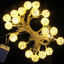 20 шт. Sepak Takraw Ball 4 м светодиодный гирлянда огни Хэллоуин Свадьба Праздник год Рождество украшения вечерние