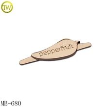 MB680 заказ высокого классический цвет золотистый металлический логотип ярлык для мешка