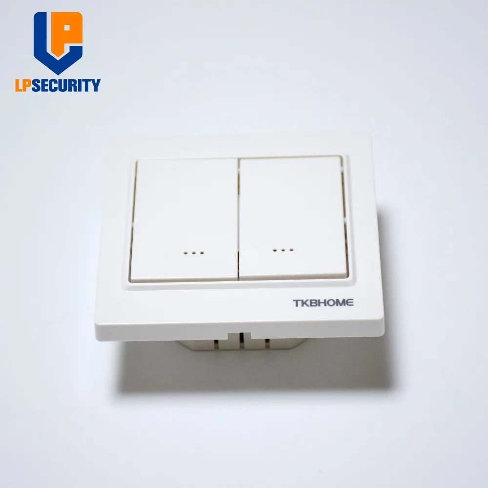 TKB домашний TZ55D Z wave plus двойной настенный диммер вкл/выкл модуль с двойным веслом