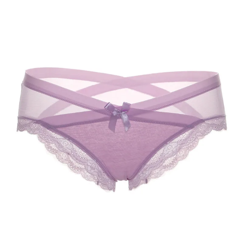 

Women Lace Panties Sexy Lace Transparent Underwear Low Waist Girl Lady Briefs Mesh Modal Ladies Lingerie Cotton Underwear Women