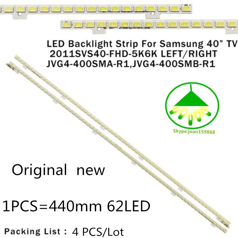 4 шт./лот UA40D5000PR LTJ400HM03-H светодиодный полосы BN64-01639A 2011SVS40-FHD-5K6K-Right левой 2011SVS40 56 K H1 1CH PV 440 мм 62 светодиодный