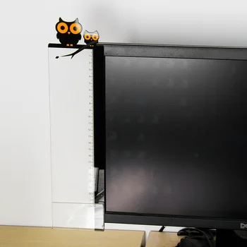 

Cat Owl Orangutan Adhesive Name Post Card Computer Monitor Message Board Notes Sticker Convenience With Ruler Record Holder