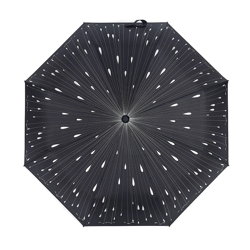 

Meteor Fashion Anti UV Sunny Sun Umbrella Male Women Rain Windproof Waterproof Umbrella Ladies Travel Parasol Black Paraguas