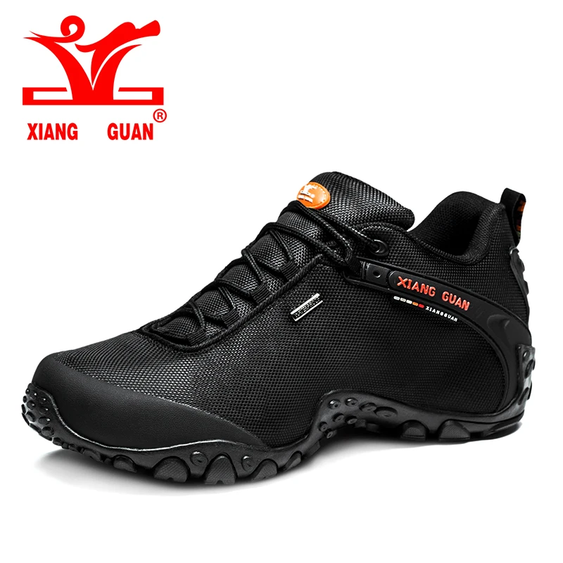  2017 XIANG GUAN Outdoor Hiking shoes EUR size 36-48 man&women Breathable Anti-skid Windproof black brown Trend Sports Sneakers 