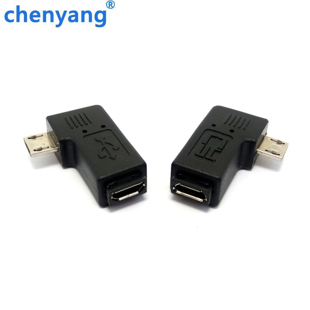 Переходник Micro USB Male с левым и правым углом 90 градусов переходник на Female|Кабели USB| |