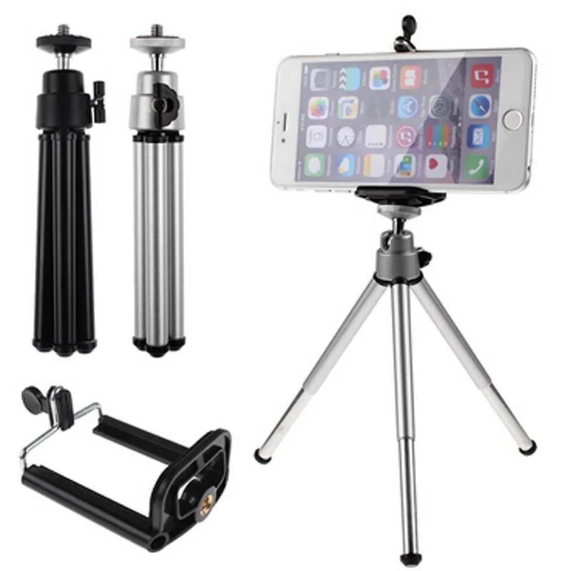 

Mini 360 Degree Rotating Stand Tripod Mount With Phone Holder Portable Selfie Camera Adjusted Freely Tripod For Telescope Camera