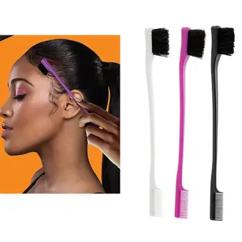 

3 Colors to Choose Edge Control Brush Double Sided Comb Hair Gel Smooth Natural
