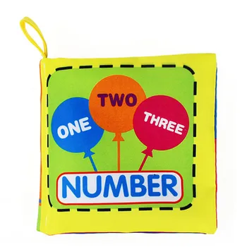 

Hot Sale Number Cloth Baby Learn Picture Cognize Number Book Intelligence Development Birthday Gift Toys For Children