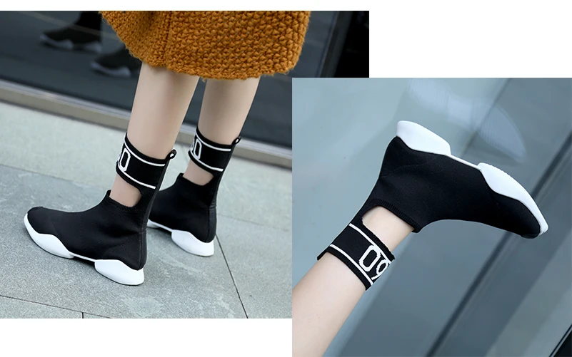 sock boots woman