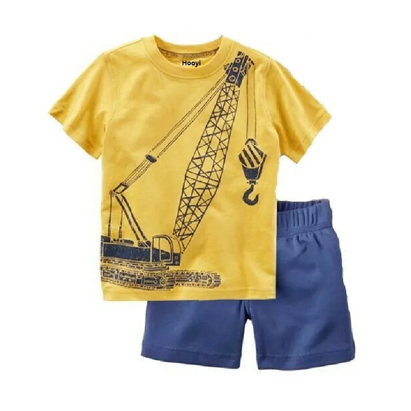 Baby Boy Clothes Suit Humpback Whale T-Shirts Striped Shorts Pants Sea Children Outfit Summer Cotton Jumpsuit Sets 0-2 Year - Цвет: B24