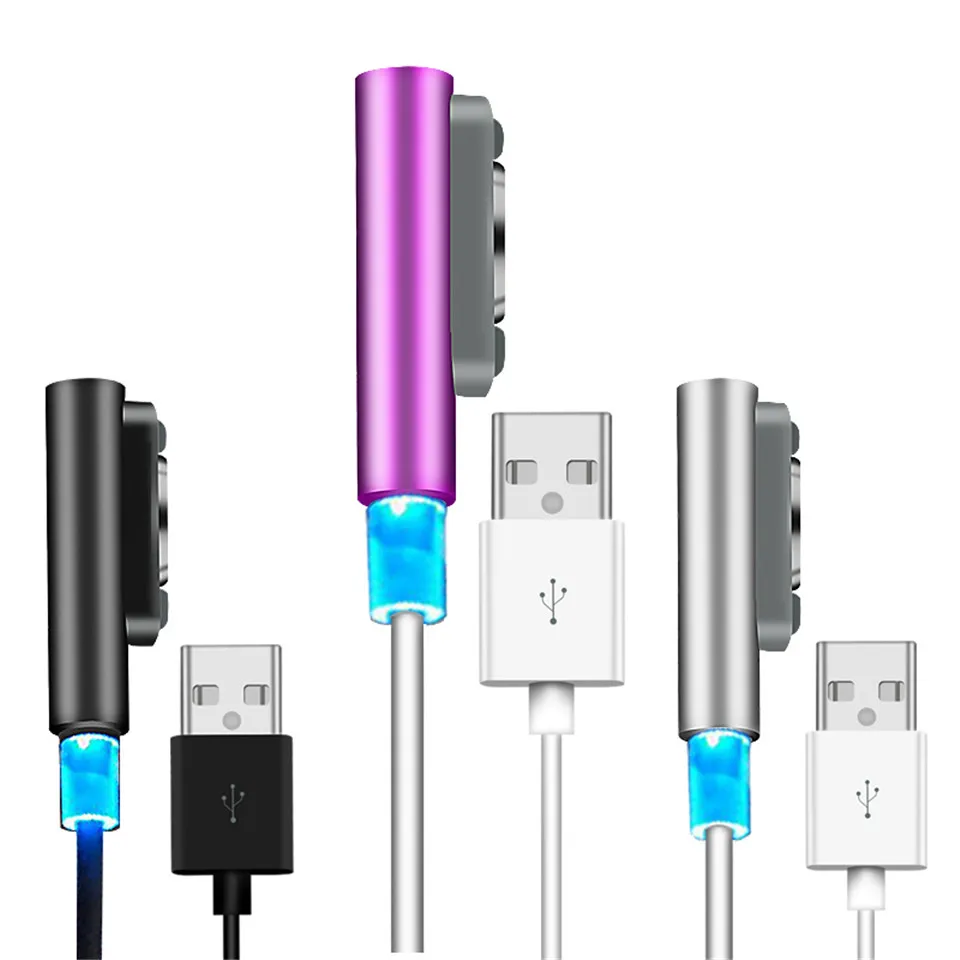 YKSO High Quality Magnetic Charging Data Cable Digital Cables USB Charger Adapter For Sony Xperia Z3 L55t Z2 Z1 Data Cable   (3)