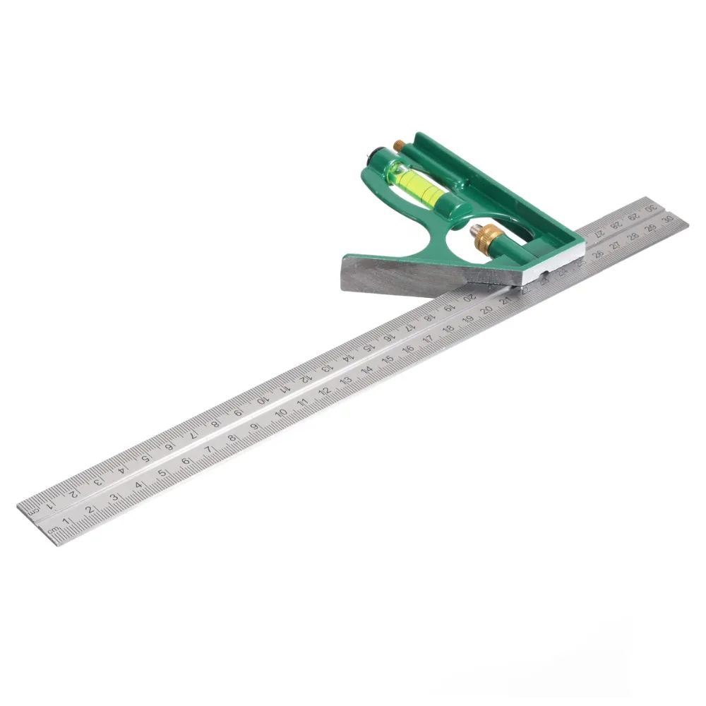 

Multi-funcational 300mm Combination Square Angle Protractor 45 / 90 Degree Angle Ruler Measuring Tools High Quality Mayitr
