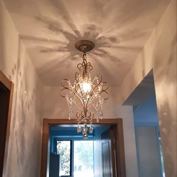 

hallway chandeliers Stairs passage lamp hallway lighting fixtures passway hanging light mini crystal chandeliers for bedrooms