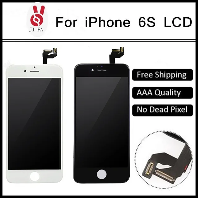 

3 pcs/lot 100% No Dead Pixel for IPhone 6S LCD 4.7 Display Touch Screen Digitizer Assembly Replacement Black or White+Tool