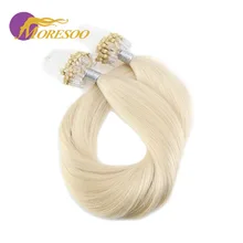 Moresoo Micro Loop волосы для наращивания микро бисера Человеческие волосы Remy бразильские бусины для наращивания 1 г/1 S 50 г 50 S чистый цвет