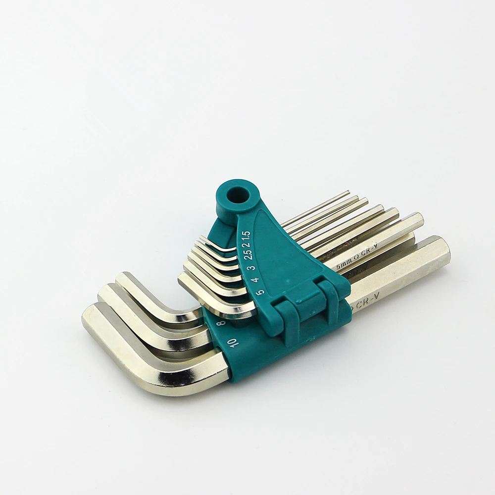 9Pcs/lot 1.5 10mm Durable Reinforced Toughen Metric Hex Allen Key
