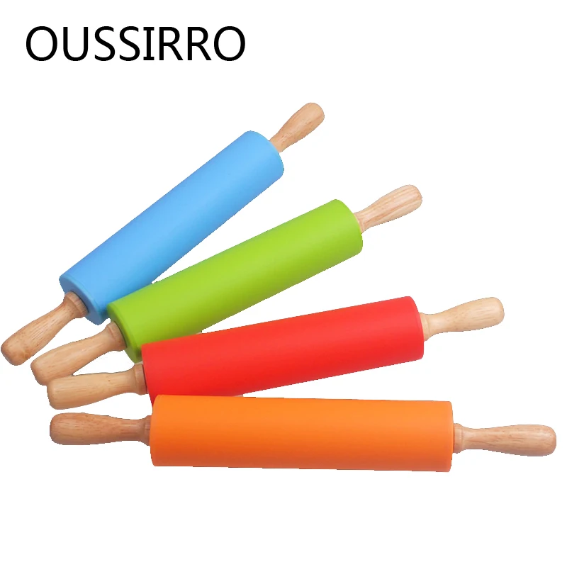 Rolling Pin Fondant Adjustable Rolling Silicone Non Stick Flour Stick Rolling Pins Pastry Boards