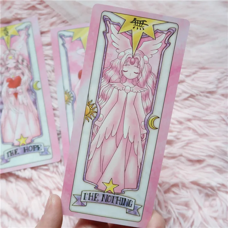 60 шт./компл. аниме Card Captor Sakura действий понял печатных Бумага Таро кулло Клоу карточные фокусы ноутбук карты Косплэй кукла