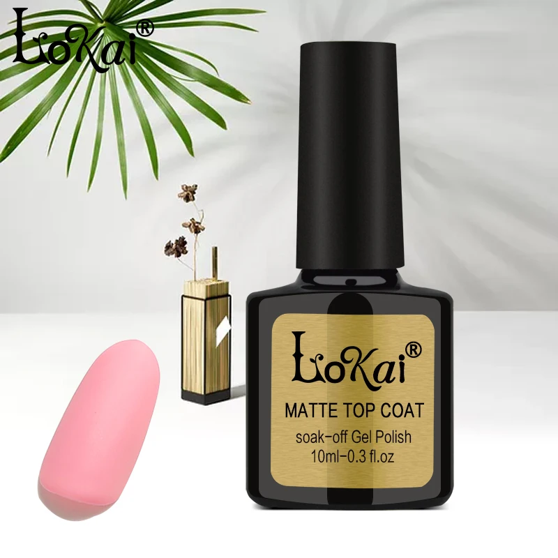 

Lokai Matte Top UV Nail Gel 1pcs 10ML Soak Off Gel Nail Polish Vernis Top Coat Foundation Primer Varnish