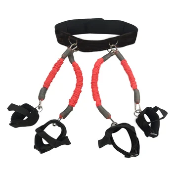 

200lbs Resistance Bands Boxing Fitness Training Belt Leg Strength Exercise MSD-ING