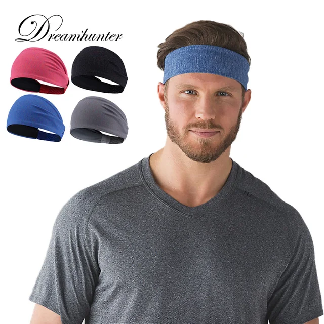 Sports Elastic Sweatband Running Yoga Hair Bands for Men Gym Fitness