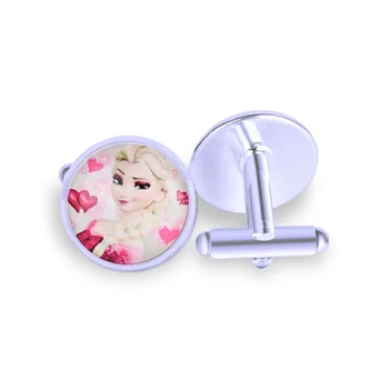 

Houbian Cartoon Sisters Cufflinks, Elsa Queen Cufflinks Silver-plated Cufflinks for Women Jewelry wholesale