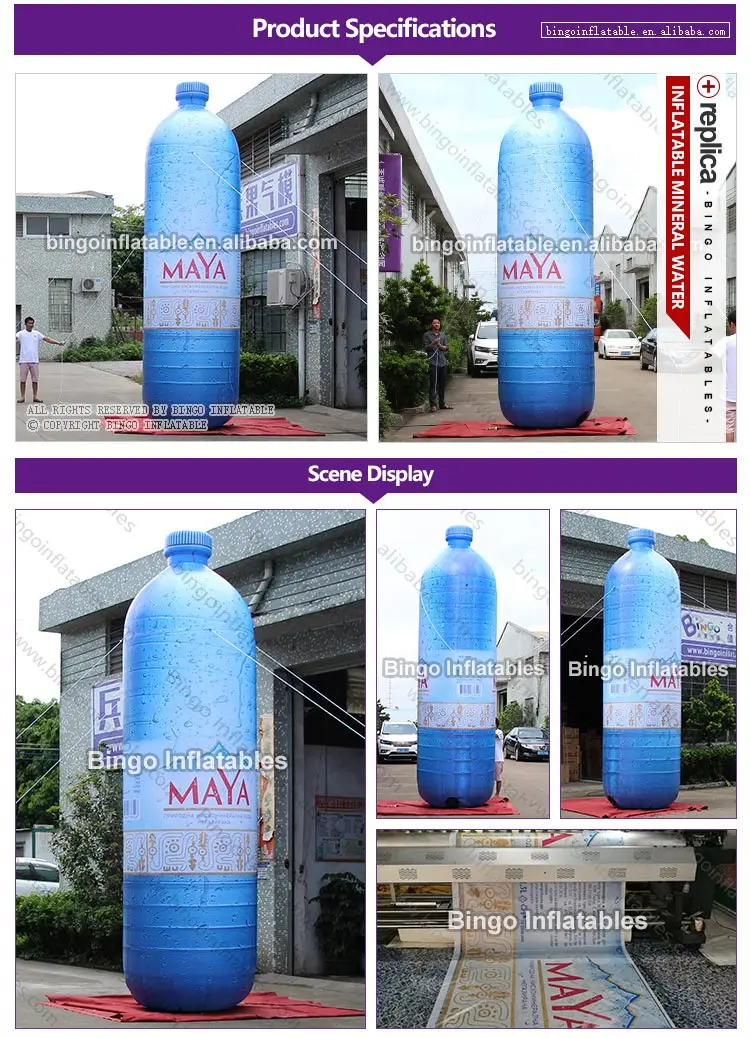 Бесплатная Доставка 5 м Высокое гигантские надувные бутылки минеральной Реплика мероприятие рекламы взорвать бутылки Модель игрушки