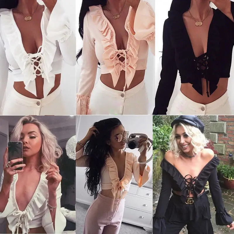 Женская блузка с длинным рукавом оборками и открытыми плечами|summer shirt|blouse fashionfashion