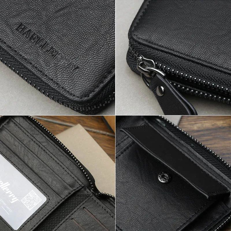 Baellerry новый модный мужской бумажник из искусственной кожи маленький кошелек на