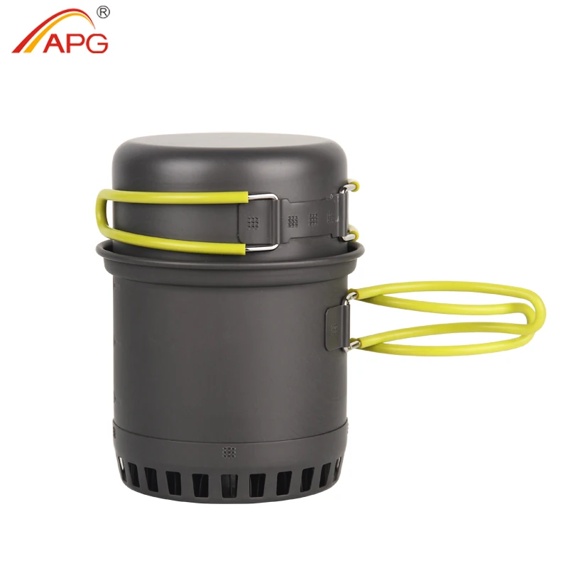 APG ultraligero Camping utensilios de cocina sistema de cocina al aire libre vajilla tazón olla utensilios cubertería