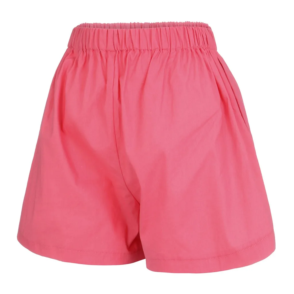 Шорты Spodenki Damskie шорты с высокой талией женские Pantalon Corto Mujer Verano модные однотонные хлопковые эластичные шорты Z4