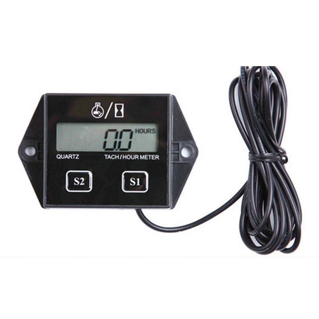 Waterproof Digital Motor Timers Hour Meter Tachometer Gauge Engine LCD Display For Moto Marine Boat Motor Stroke Engine Car Waterproof Digital Motor Timers Hour Meter Tachometer Gauge Engine LCD Display For Moto Marine Boat Motor Stroke Engine Car