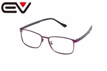 Marco De Gafas De Metal EV con Lentes transparentes para hombres Monturas De Gafas Oculos De Grau Masculino Lentes ópticas Oculos Grau EV1449