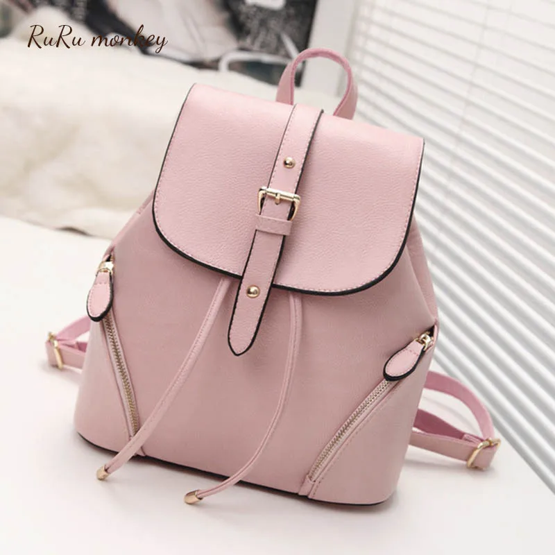 

Women Backpack Small Outing Bags Pink Black Bags For Girls Large Capacity Shoulder Bag Travel Backpack Mochilas Escolares