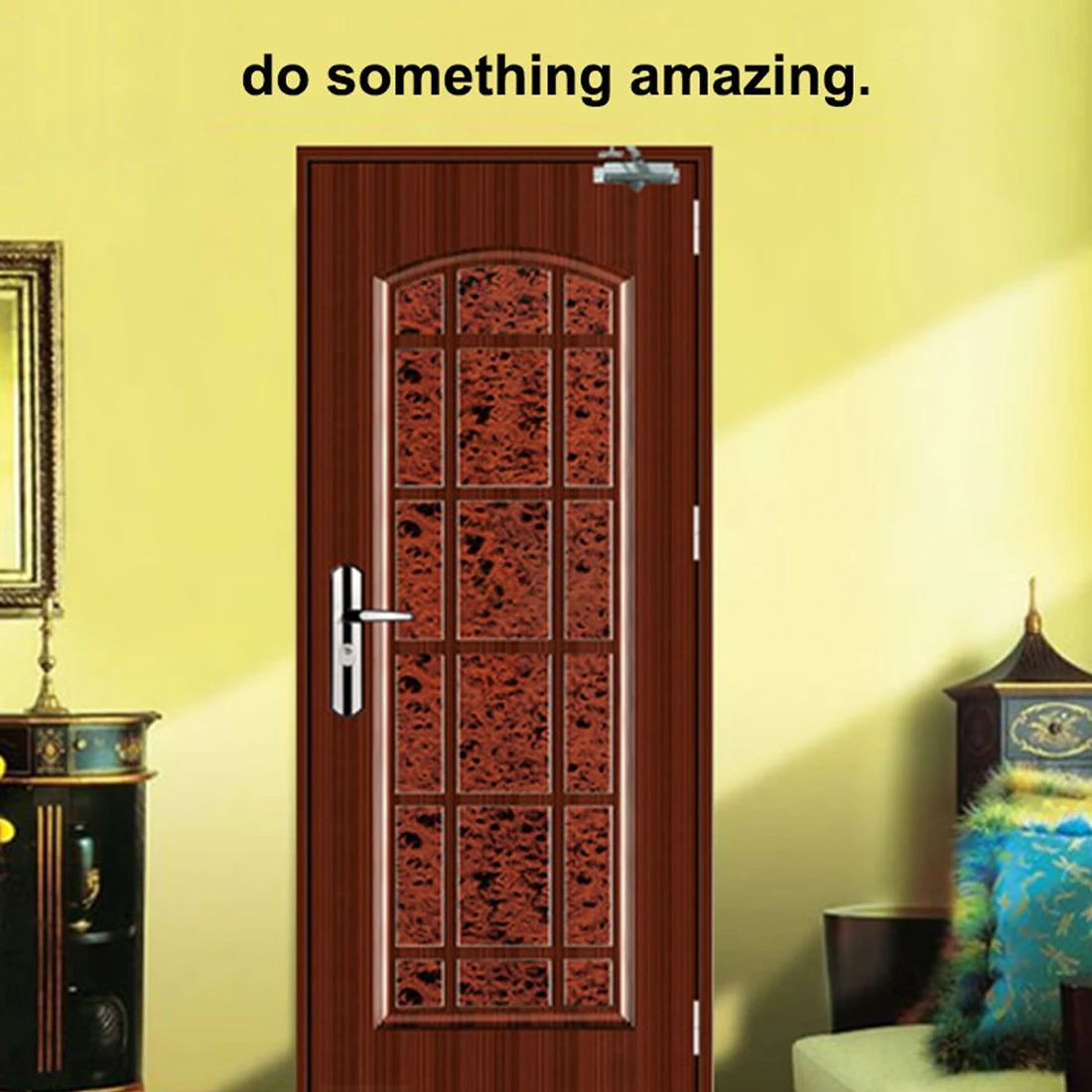 Inspirational Quote Words Decal Do Something Amazing Over The Door 