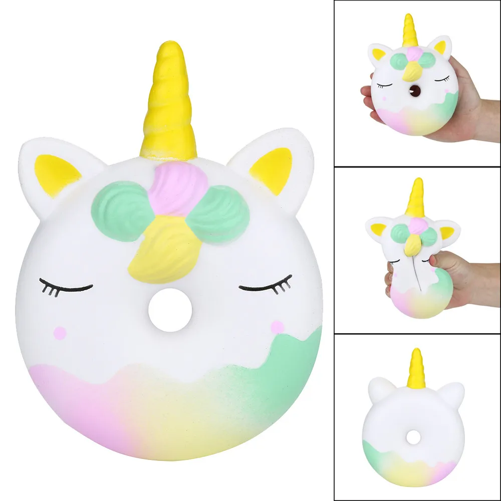 

16cm Doughnut Slow Rising Squeeze Toys Scented Stress Reliever Toys Soft Squishes Cream Scented Relieve Stress Squeeze Toys Gift