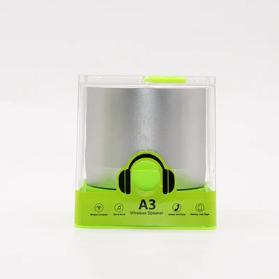 Silver EWA A3 мини-колонки 3D стерео музыка объемный беспроводной Bluetooth колонки портативный Bluetooth Sonud бас Поддержка TF карты USB - Цвет: Silver