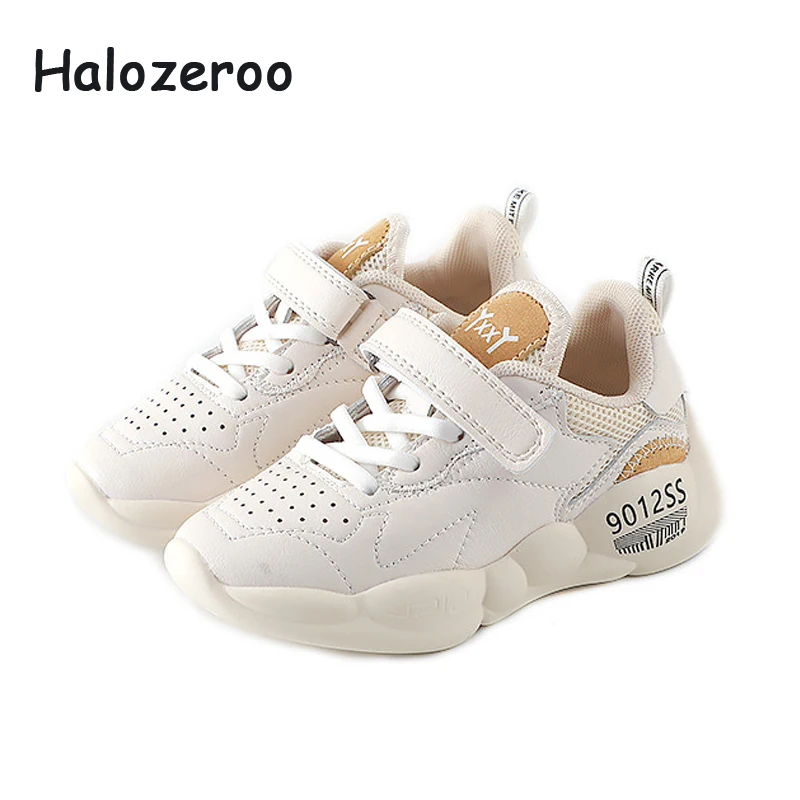

2019 Autumn Kids Sport Sneakers Baby Girls Real Leather Casual Sneakers Children Mesh Shoes Boys Brand Chunky Sneakers Trainers