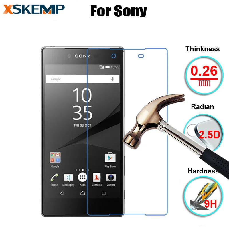 Защитная пленка для экрана Sony Xperia L36H L39H Z2 Z3 Z4 Z5 Premium Z1 Mini M2 S50H закаленное защитное