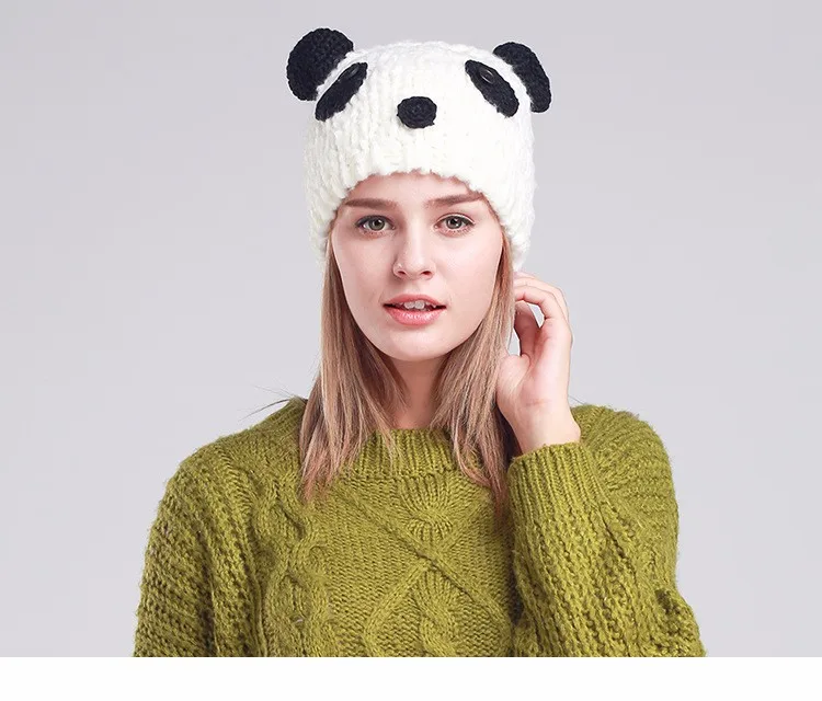 [AETRENDS] женские милые шапки-бини с пандой, зимние шапки-бини для женщин, шапки Z-3080