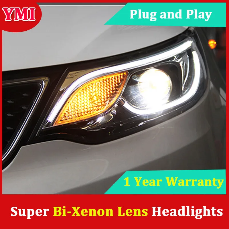 YMI Car Head Lamp Case For Kia K2 Rio Headlights 2015 2016 Rio