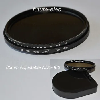

New 86 mm 86mm ND2-400 ND 2 - 400 Filter Neutral Density Adjustable ND2 to ND400 Lenses Filters For Canon Nikon Sony Camera Lens