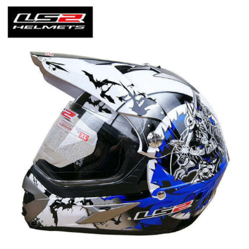 LS2 MX437 внедорожный мотоциклетный шлем с ветрозащитной защитой ATV dirt bike enduro мотокросса шлемы мужские и женские костюмы ECE утвержден